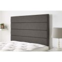 MFP101263 King Size Dark Grey Linen Fabric Stripe Headboard - Langmere