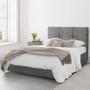Farringdon King Size Ottoman Bed in Charcoal Fabric