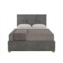 Farringdon King Size Ottoman Bed in Charcoal Fabric