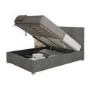 Farringdon King Size Ottoman Bed in Charcoal Fabric