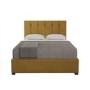 Mustard Velvet Double Ottoman Bed - Pimilico - Aspire