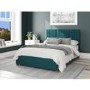 Emerald Velvet Upholstered Small Double Ottoman Bed - Aspire