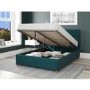 Emerald Velvet Upholstered Super King Size Ottoman Bed - Aspire