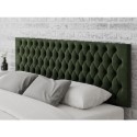 MFP107274 Buttoned Green Velvet Super King Size Headboard - Aspire
