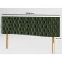 Buttoned Green Velvet Super King Size Headboard - Aspire