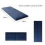 Navy Velvet Wall Mounted Pack Of 8 Upholstered Panels - Aspire