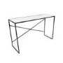 Jupiter Console Table High Gloss White Top with Metal Frame 