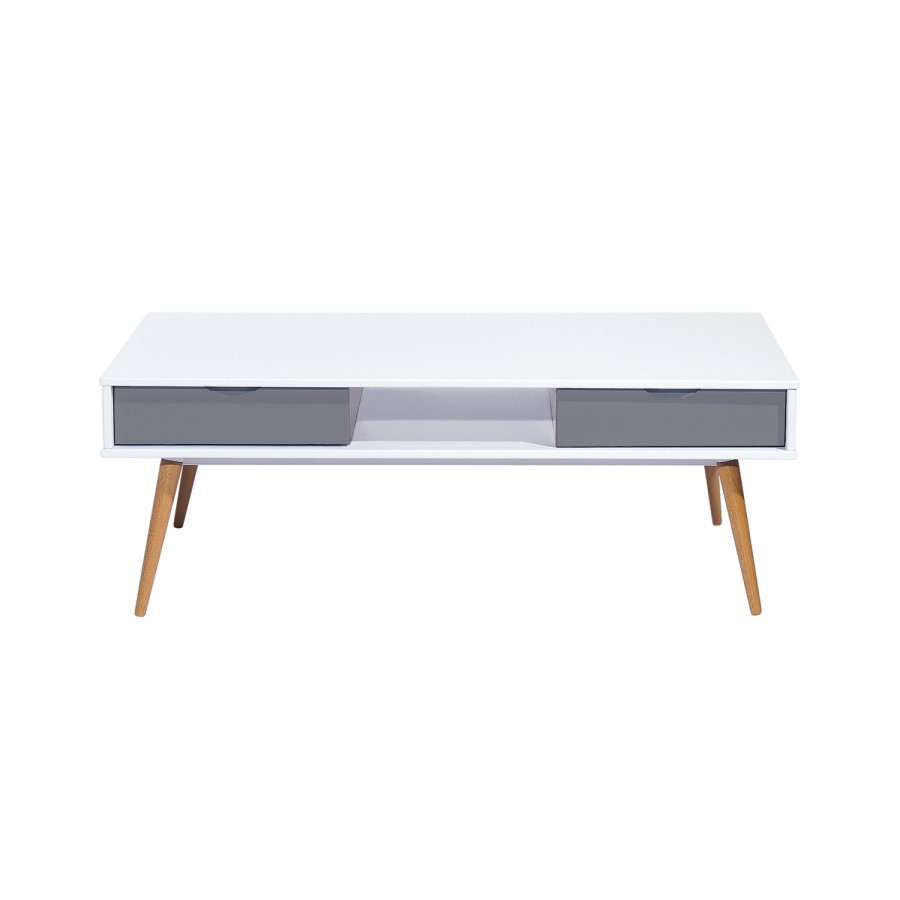 Montana Scandi Coffee Table in Grey and White