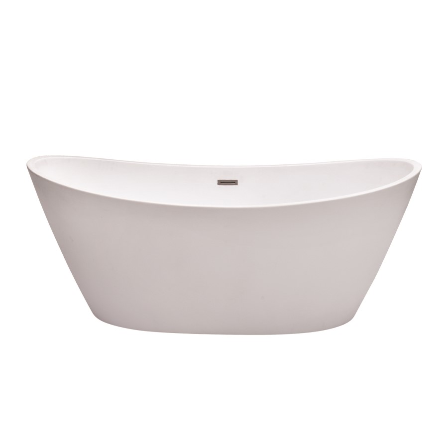 GRADE A2 - Duke Modern Curved Freestanding Bath - 1700 x 800 x 680mm
