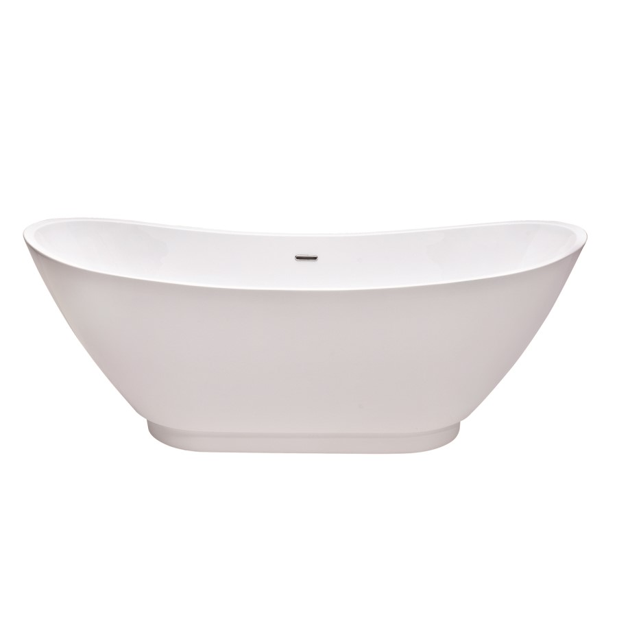 Margot Modern Curved Chalice Freestanding Bath - 1750 x 750 x 680mm