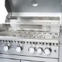 Monster Grill - 6 Burner Outdoor Kitchen BBQ Including Infrared Back Burner Plus Side Burner - Stainless Steel