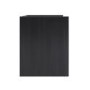 Wide Black 1 Drawer Bedside Table - Margot 
