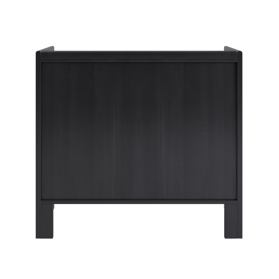 Wide Black Chest of 3 Drawers - Margot 