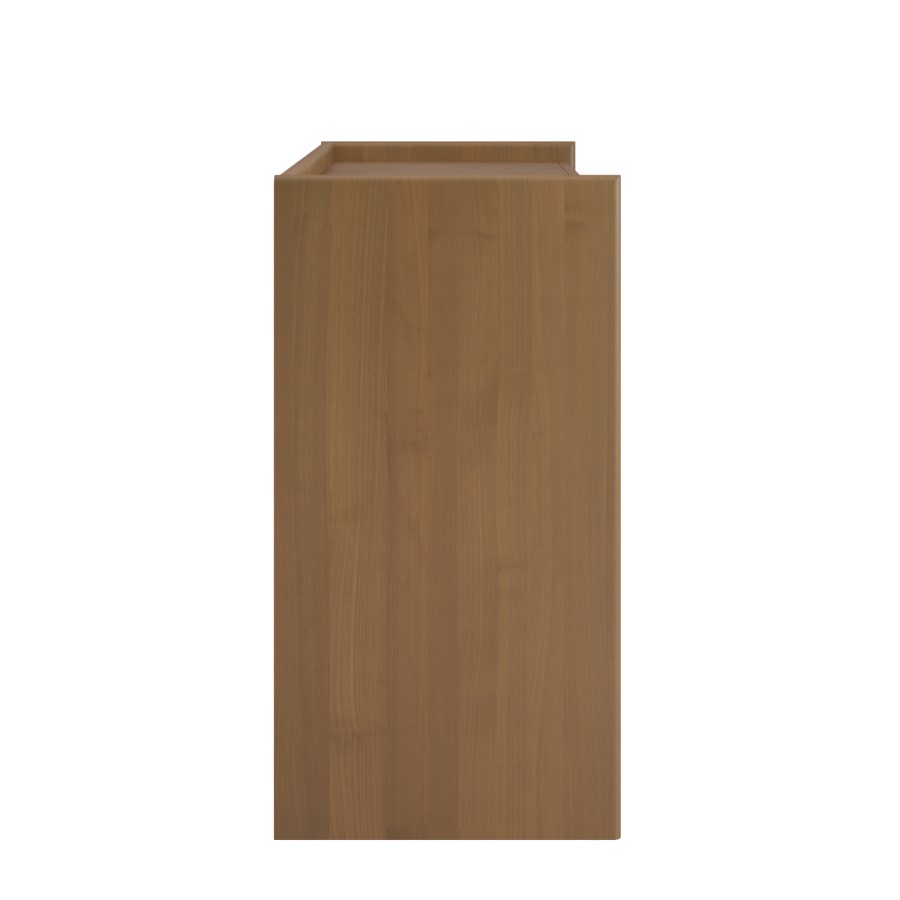 Wide Dark Wood Chest of 3 Drawers - Margot 