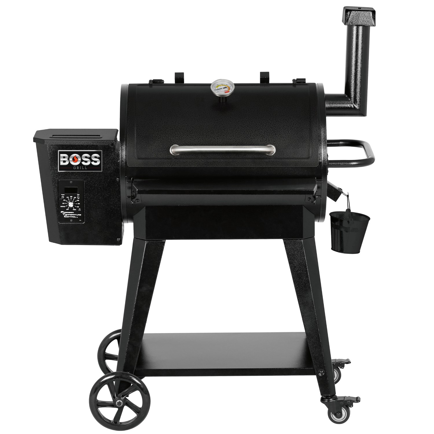 Boss Grill Pellet Smoker BBQ Grill With Integrated Temperature Probe Boss Grill Pellet Smoker BBQ Grill With Integrated Temperature Probe
