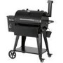 Boss Grill Pellet Smoker BBQ Grill - With Integrated Temperature Probe & Thermostat - Black