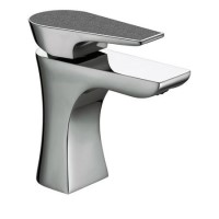 Bristan  Metallix Hourglass Basin Mixer Graphite Glisten with Clicker Waste