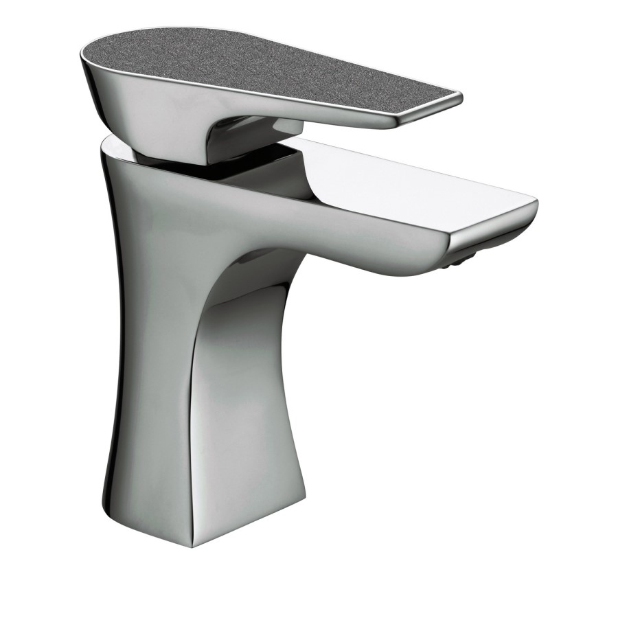 Bristan  Metallix Hourglass Basin Mixer Graphite Glisten with Clicker Waste