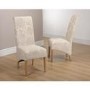 Irvine Floral Cream Pair of Chairs