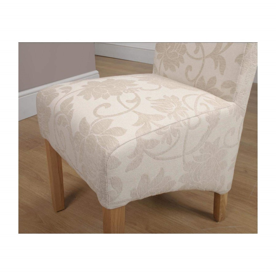 Irvine Floral Cream Pair of Chairs