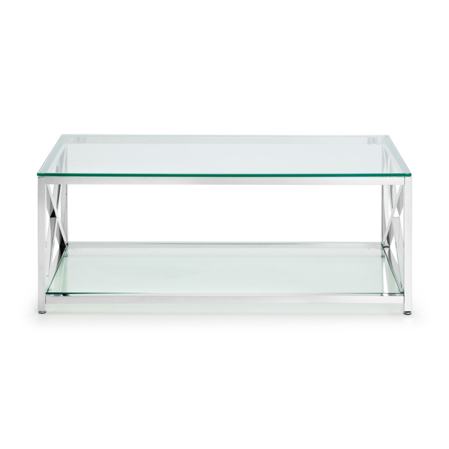 Julian Bowen Miami Large Glass Coffee Table
