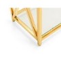 Gold & Glass Console Table - Julian Bowen