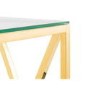 Gold & Glass Console Table - Julian Bowen