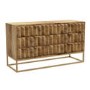 Miller Solid Mango Wood Chest of Drawers - 6 Drawers