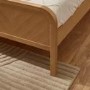Oak Chevron Double Bed Frame - Julian Bowen