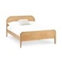Oak Chevron Double Bed Frame - Julian Bowen