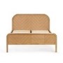 Oak Chevron Double Bed Frame - Julian Bowen