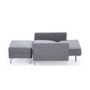 Kyoto Futons Milano Chair Bed in Grey Fabric 