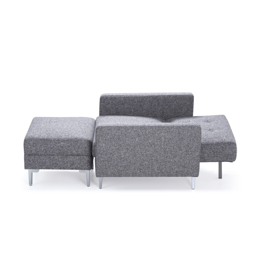 Kyoto Futons Milano Chair Bed in Grey Fabric 