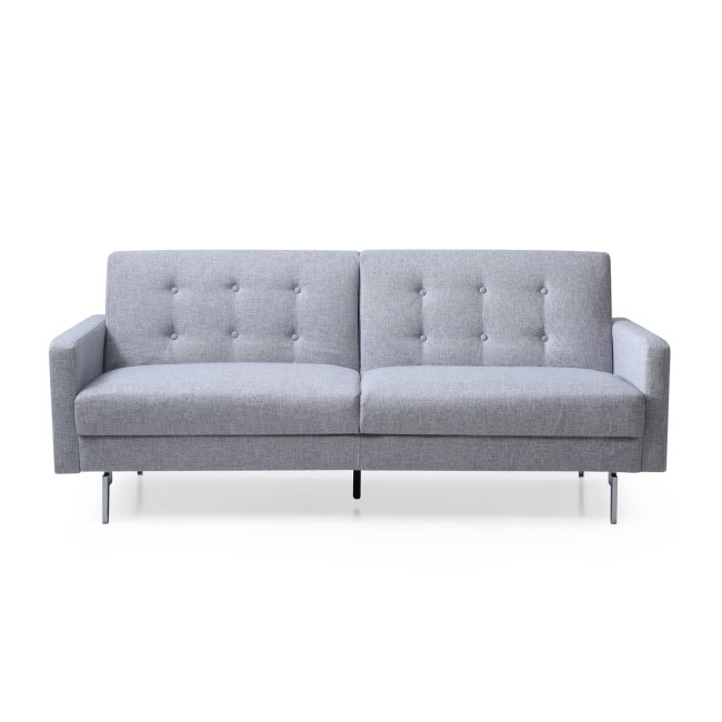 Kyoto Futons Milano Clic-Clac Sofa Bed in Silver Fabric 