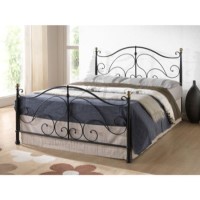Birlea Furniture Milano Metal Kingsize Bed in Black