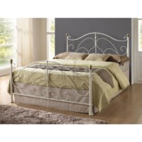 Birlea Furniture Milano Metal Double Bed in Cream