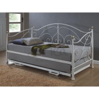 Birlea Furniture Milano Metal Daybed in Cream