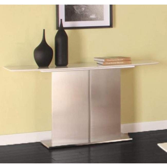 Wilkinson Furniture Mirage Brushed Steel Console Table