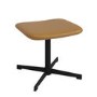 Tan Faux Leather Office Chair with Footrest - Mila