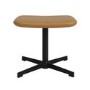 Tan Faux Leather Office Chair with Footrest - Mila