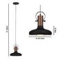 Black & Copper Pendant Light - Industrial - Kingston