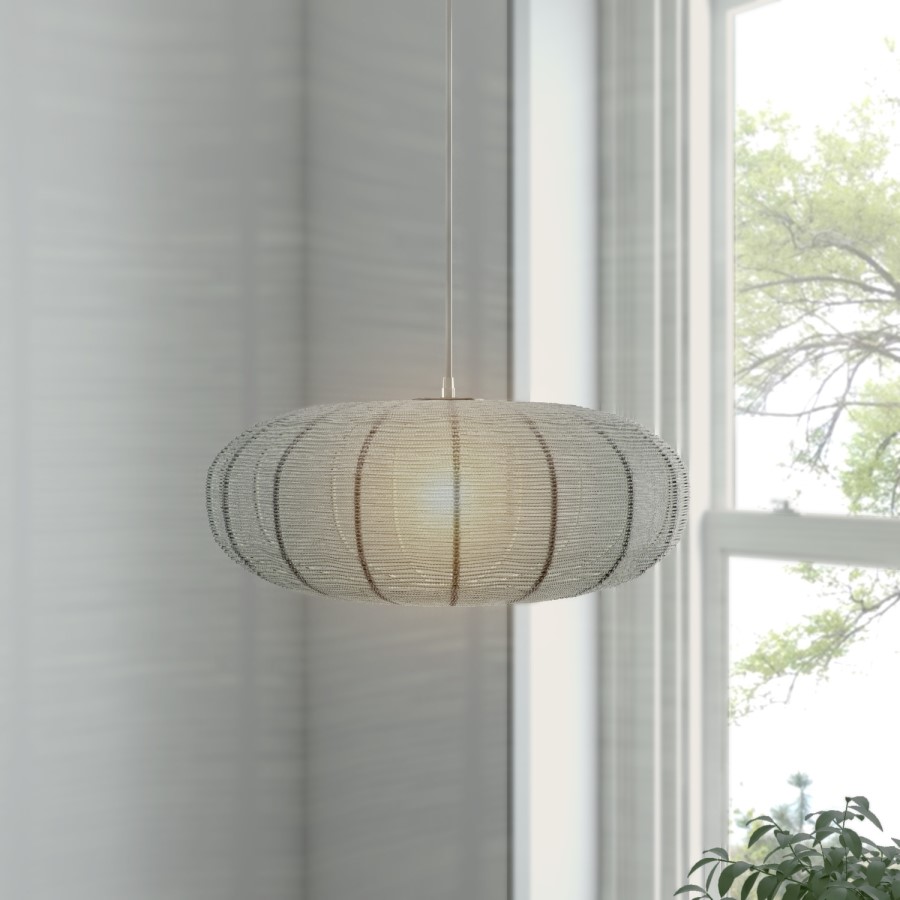 Silver Bead Pendant Light - Rochelle