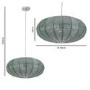 Silver Bead Pendant Light - Rochelle