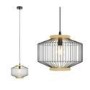 GRADE A1 - Box Opened Woodbury Black Metal Cage Pendant Light