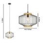 GRADE A1 - Box Opened Woodbury Black Metal Cage Pendant Light