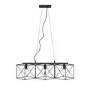 Large Black Geometric Bar Pendant with 3 Lights - Davis