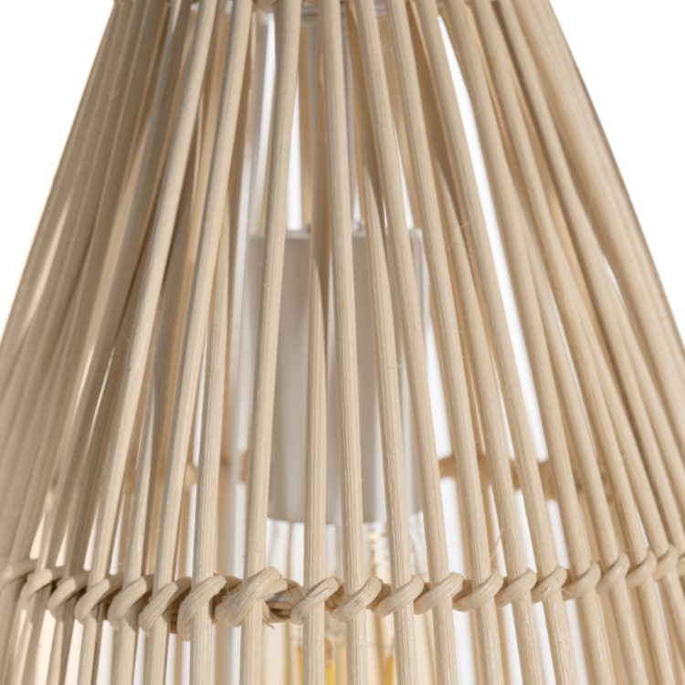 Large Rattan Teardrop Pendant Light - 32 x 52cm - Memphis