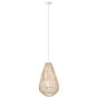 Large Rattan Teardrop Pendant Light - 32 x 52cm - Memphis