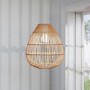 Large Rattan Pendant Light - 35 x 38cm - Memphis