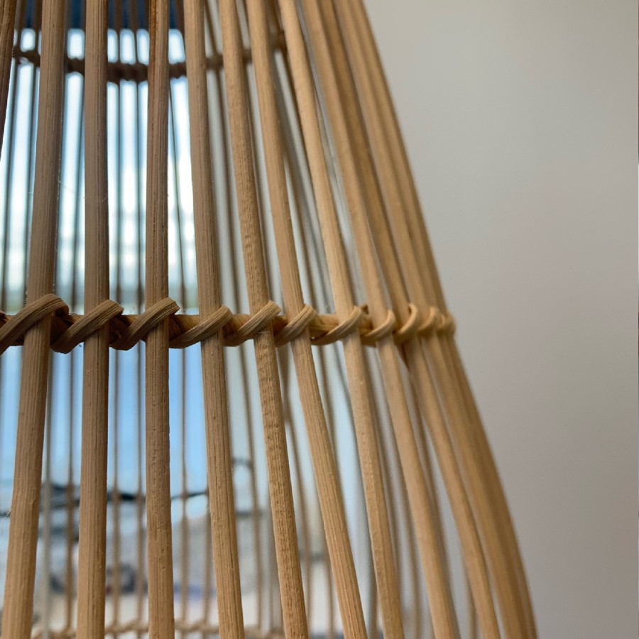 Large Rattan Pendant Light - 35 x 38cm - Memphis